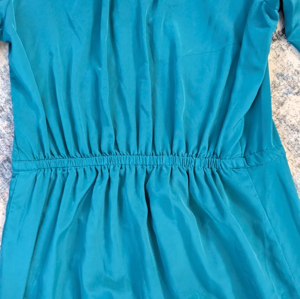 EUC Ladies Old Navy Tie Up Sleeve Tie Waist Long Sleeve Shirtdress Dress Sz S - Picture 9 of 9